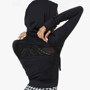 QUEENIEKE Sports Jacket with Hood Crop Top Slim Fit Outwear Jacket